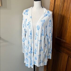 Style & Co. Blue Floral Women's Cardigan